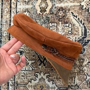 Brixton Kayla Reserve Leather Suede Hat with Braided Accent